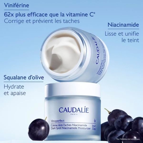 Crème Anti-Taches à la Viniférine & Niacinamide Vinoperfect - 50 ml