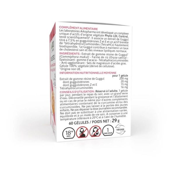 Complexe Phyto LDL Control - 60 gélules