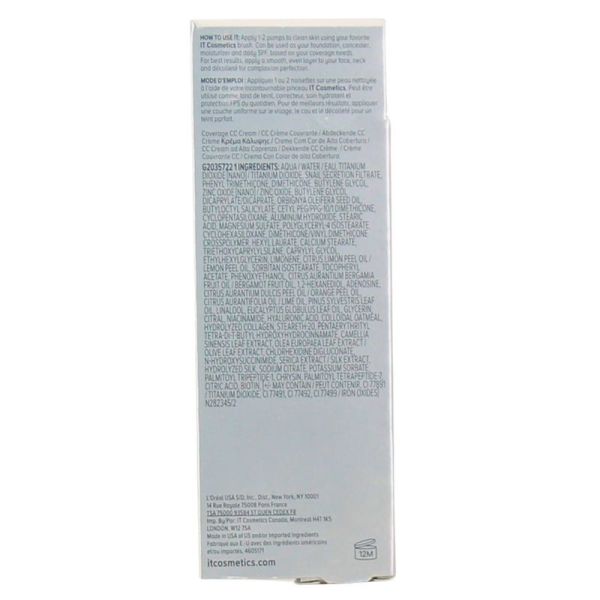 CC Crème SPF50+ Correctrice Haute Couvrance Your Skin But Better - 12 ml