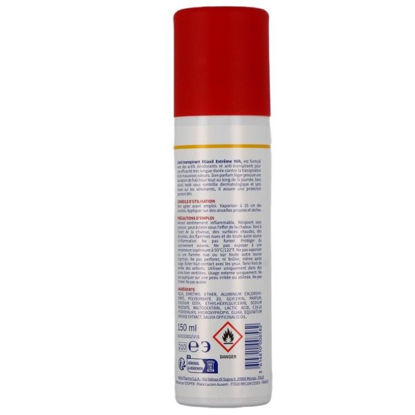 Anti-Transpirant Aérosol Extrême 96H - peau normales - 150 ml
