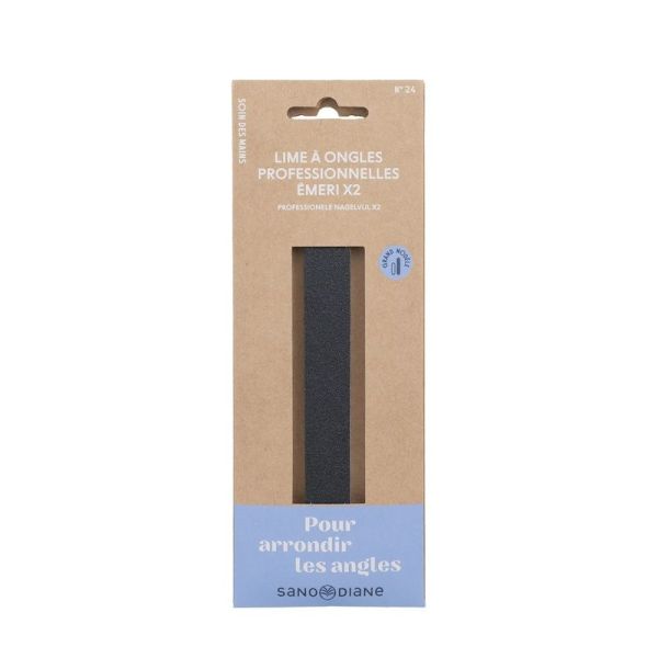 Limes à Ongles Professionnelles Émeri Grand Modèle - Lot de 2