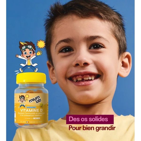 Vitamine D enfants sans sucres - 30 gummies