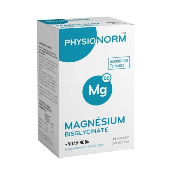 Magnésium Bisglycinate + Vitamine B6 - 60 comprimés