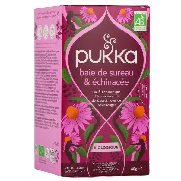 Infusion Baie de Sureau et Echinacée Bio - 20 sachets