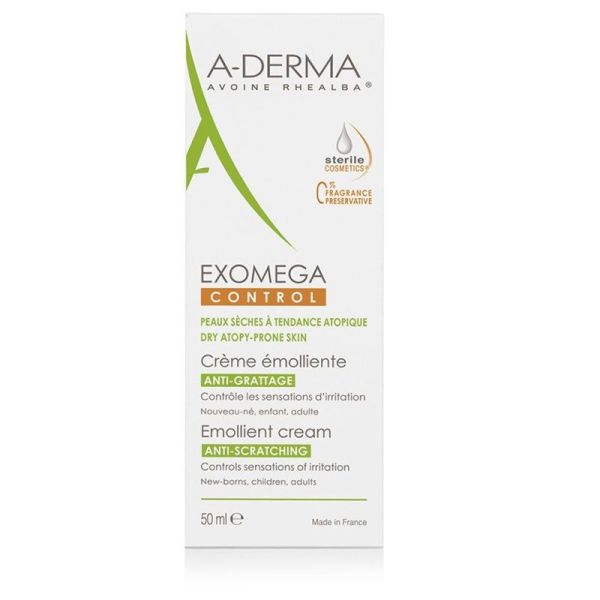 Crème émolliente anti-grattage Exomega Control - 50 ml