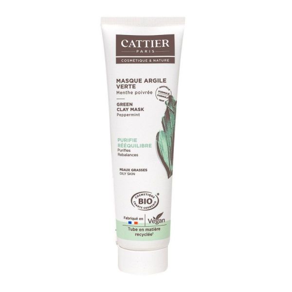 Cattier Argile Soins Masque Verte 100 Ml