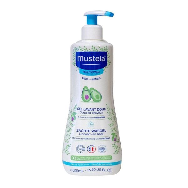 Mustela Gel Lavant Doux Avocat Bio 500 Ml