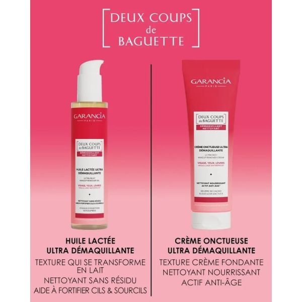 Deux Coups de Baguette Huile lactee ultra demaquillante - 150 ml