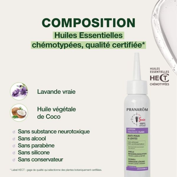 Lotion traitante FLASH anti-poux et lentes - 100 ml