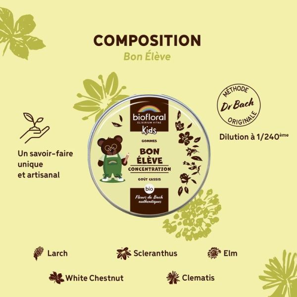Bon élève gommes - Bio - 45 g