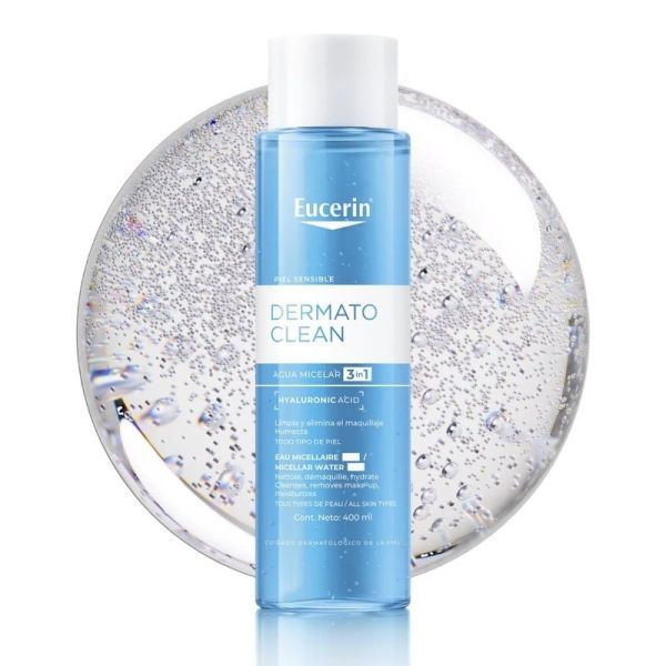 Eau Micellaire 3 en 1 DermatoCLEAN [HYALURON] - 400 ml