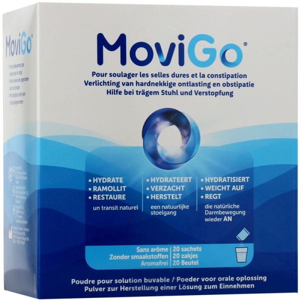 MoviGo Selles Dures et Constipation - 20 sachets