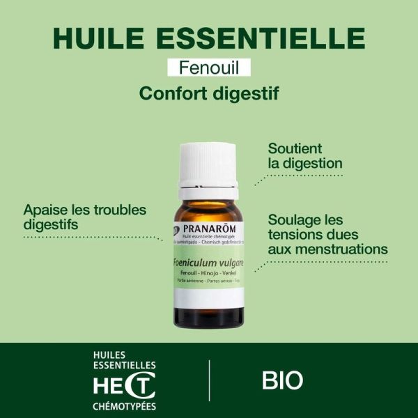 Huile Essentielle de Fenouil - Bio - 10 ml