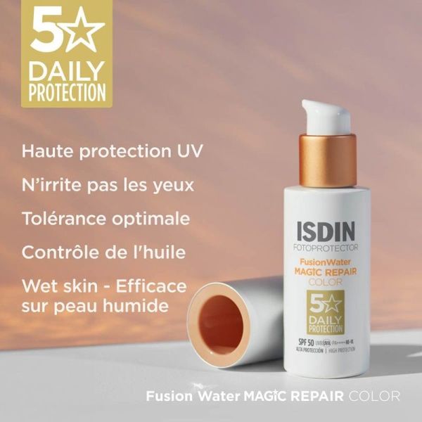 Fotoprotector Fusion Water Magic Repair Color SPF50 - 50 ml