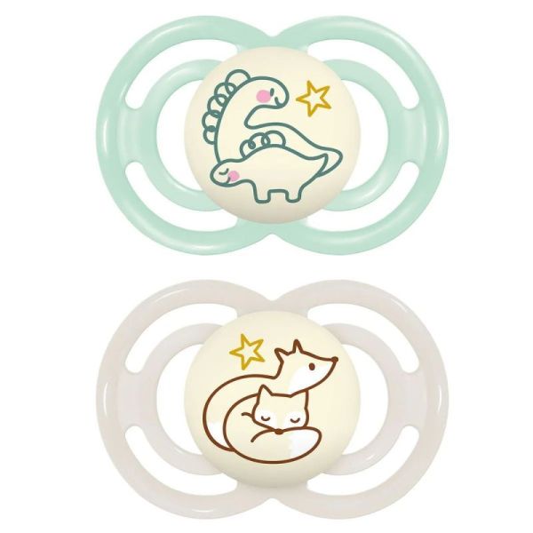 Sucettes Mam Perfect Nuit 6+ mois x2