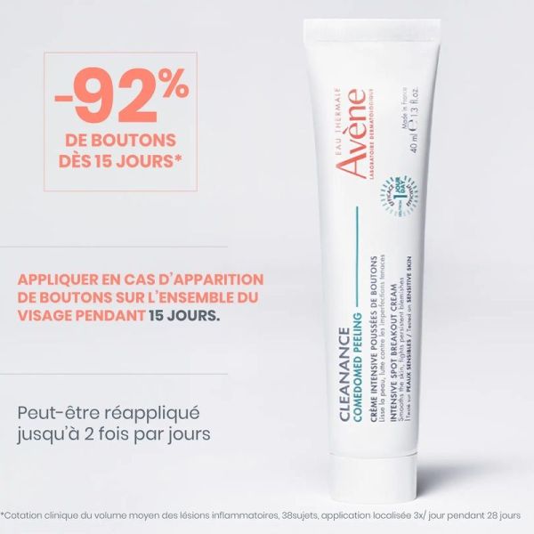 COMEDOMED PEELING Crème intensive poussées de boutons Cleanance - 40 ml