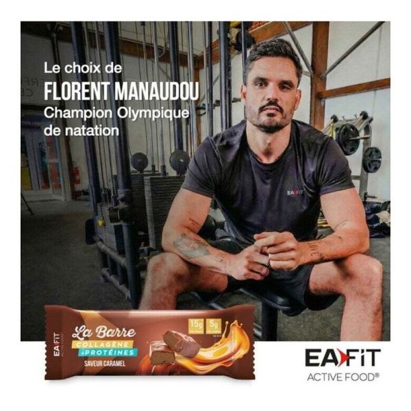 barre collagène + protéines - Caramel - 1 barre de 50 g