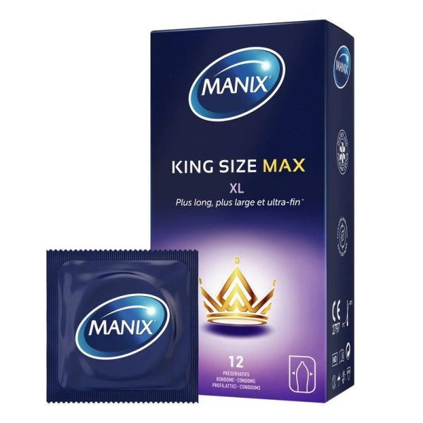 King Size Max Préservatifs - 12 préservatifs