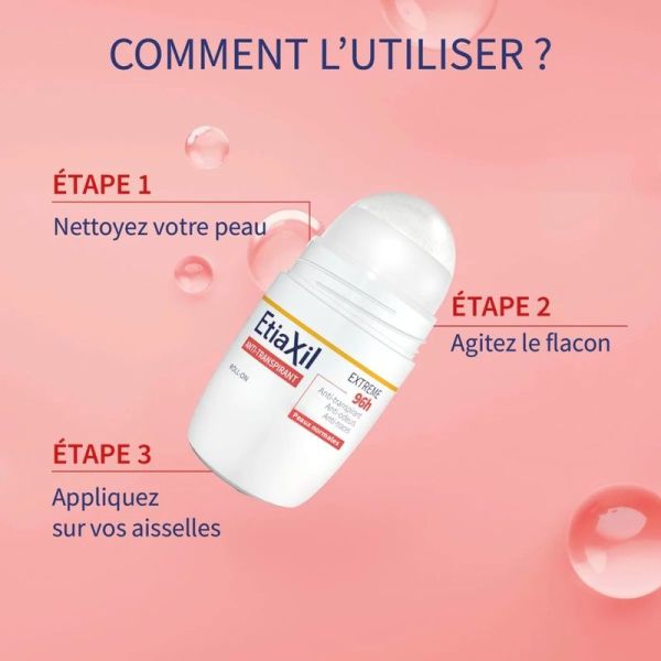 Roll-on anti-transpirant extrême 96 h - Lot de 2 - 2 x 50 ml