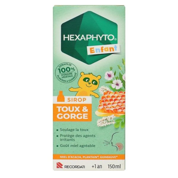 Hexaspray sirop toux et gorge enfant +1 an 150ml