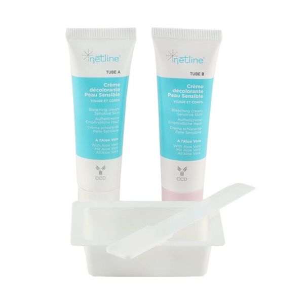 Crème Décolorante Peau Sensible Visage et Corps - 2 x 30 ml