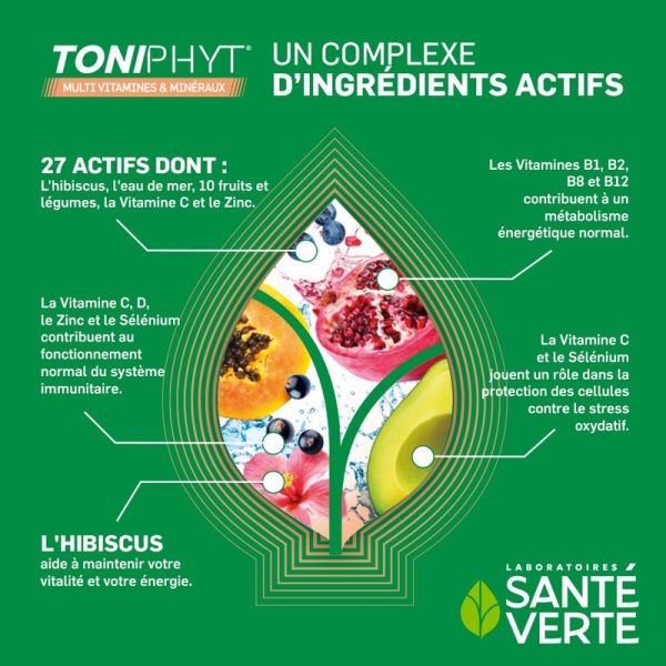 Toniphyt Multivitamines & Minéraux - 30 comprimés