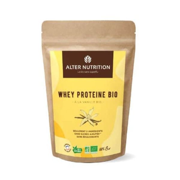 Whey protéine en poudre bio vanille - 1 kg