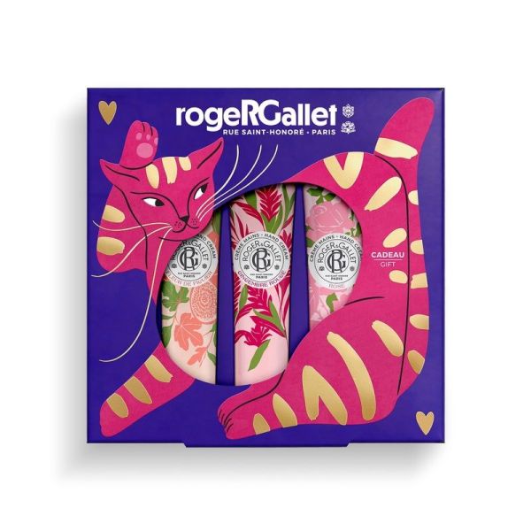 Coffret Noël Trio Crèmes Mains Bienfaisantes - 3 x 30 ml