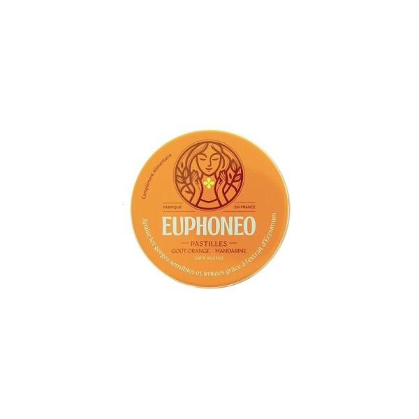 Euphoneo Orange Mandarine Sans Sucre - 50 pastilles