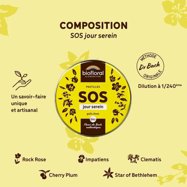 Pastilles SOS Secours Jour - Bio - 50 g
