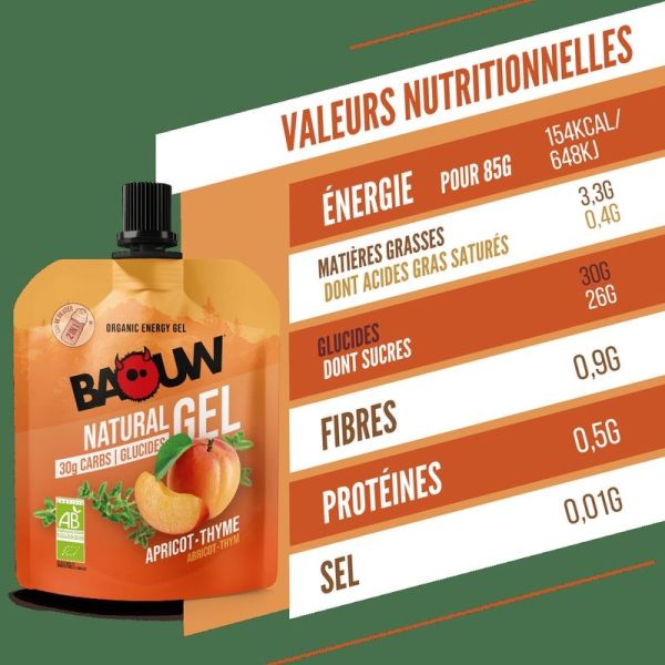 Energy Gels Apricot - Thyme - 85 g