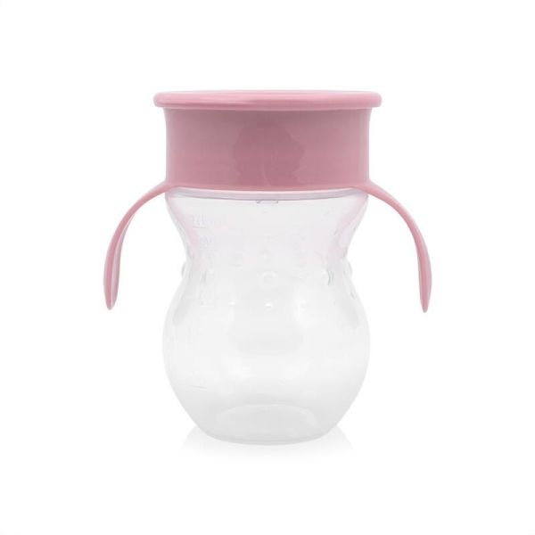 Gobelet Anti-deversement 360 Degres Rose - 1 unite