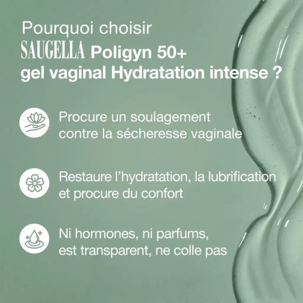 Poligyn 50+ gel vaginal Hydratation Intense - 7 unidoses de 4 ml