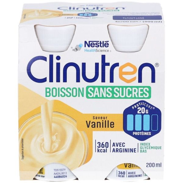 Boisson sans sucres Vanille - 4 x 200 ml