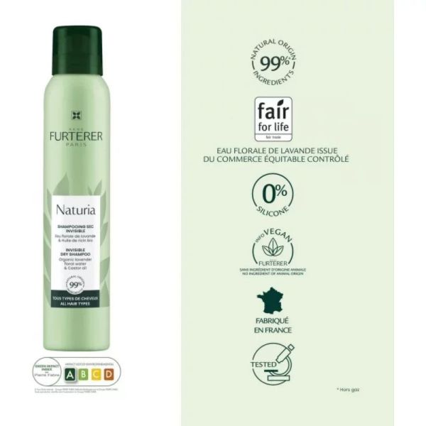 Shampoing Sec Invisible Naturia - 75 ml