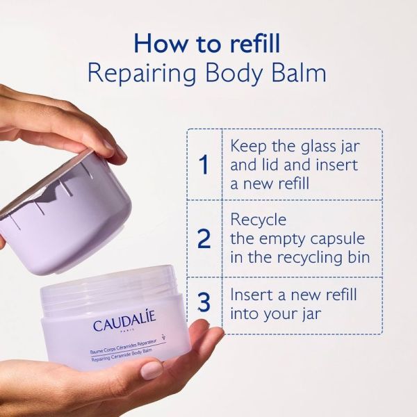 Eco Recharge Baume Corps Ceramides Reparateur - Peaux Sèches à Tendance Atopique - 200 ml