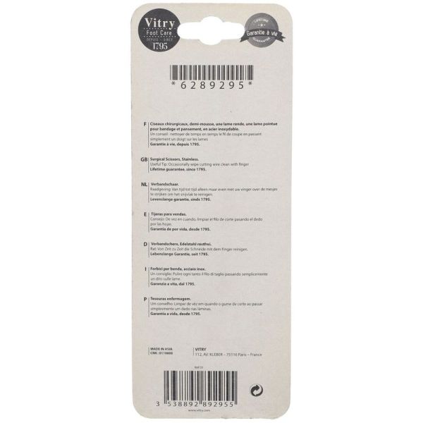 Ciseaux Bandage et Pansement Inox - 1 unite