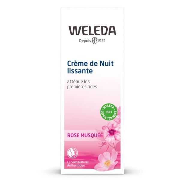 Crème de Nuit Lissante Rose Musquée - 30 ml