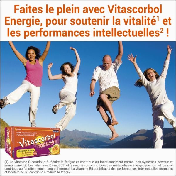 Énergie - Orange Pressée - 30 comprimés effervescents