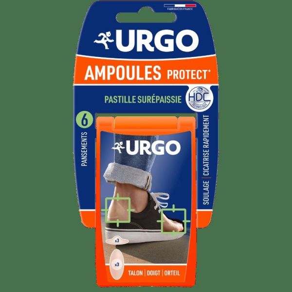 Traitement Ampoules - Talon/Doigt/Orteil - 6 pansements