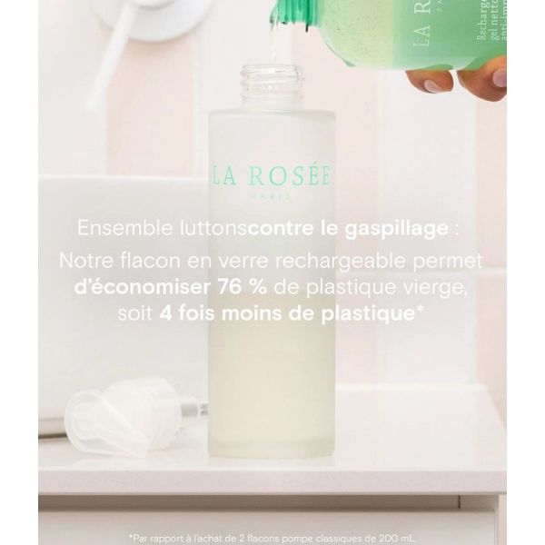 Flacon gel nettoyant en verre - 200 ml