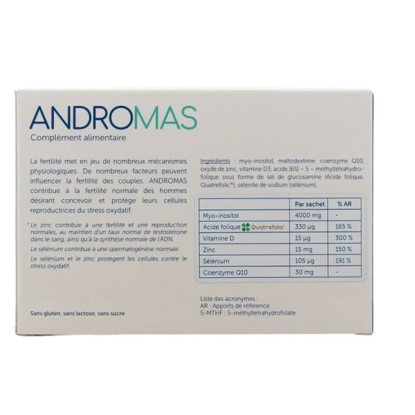 Andromas Fertilité et Conception Homme - 30 sachets