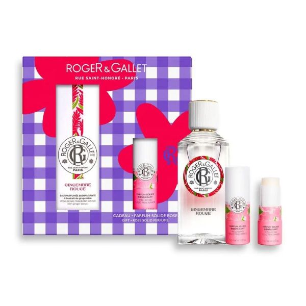 Coffret Eau Parfumée Bienfaisante - Gingembre Rouge - 100 ml et 5 g