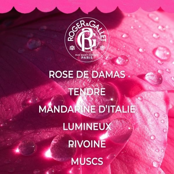 Coffret Noël Savon + Eau parfumée Bienfaisante - Rose - 30 ml + 100 g