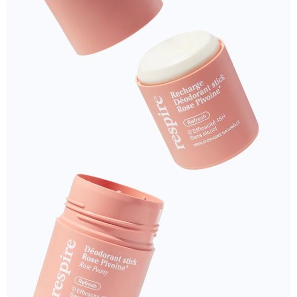 Recharge déodorant stick rose pivoine bio - 50 g