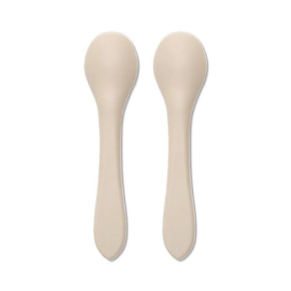 Lot de 2 cuillères en silicone - Beige - Lot de 2