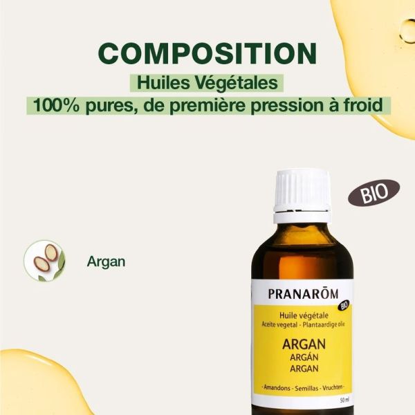 Huile Végétale d'Argan - Bio - 50 ml