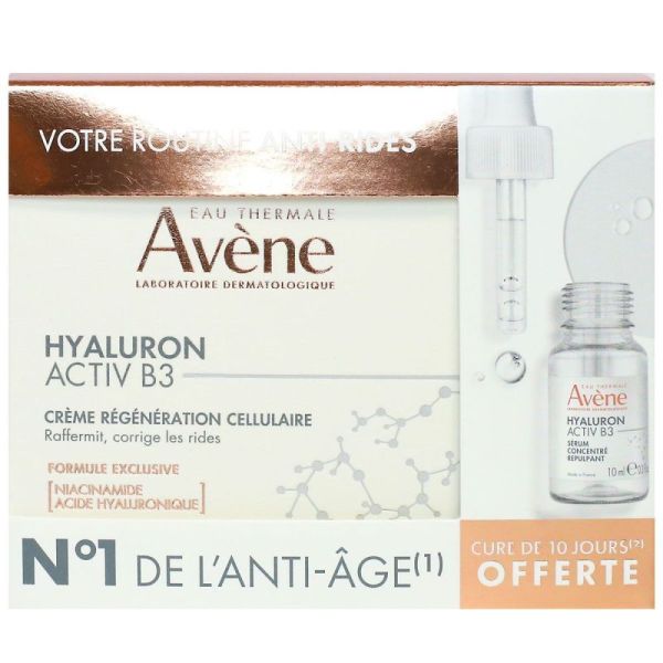 Hyaluron Activ B3 crème régénération cellulaire 50ml + sérum offert 10ml