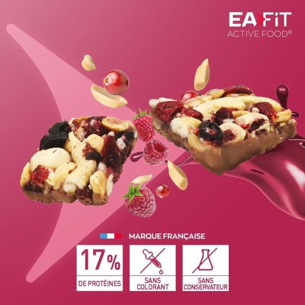 La Barre Protéinée - Barre fruits rouges noix - 40 g
