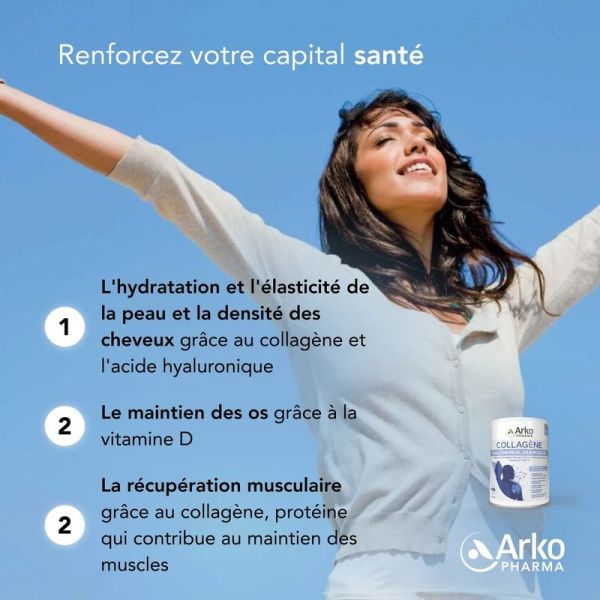 Collagène Peau, Cheveux, Os et Muscles - 260 g